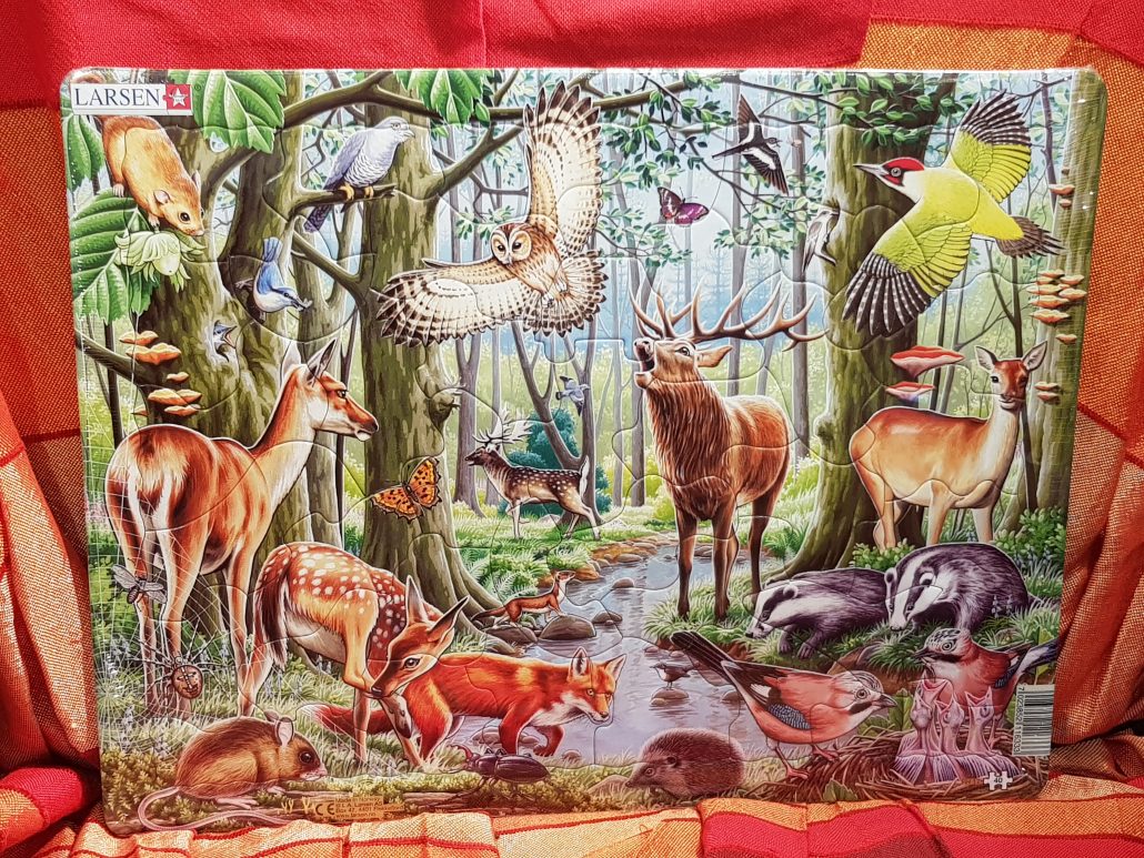 Larsen Puzzle Tiere  des  Waldes  Ortnerb cher